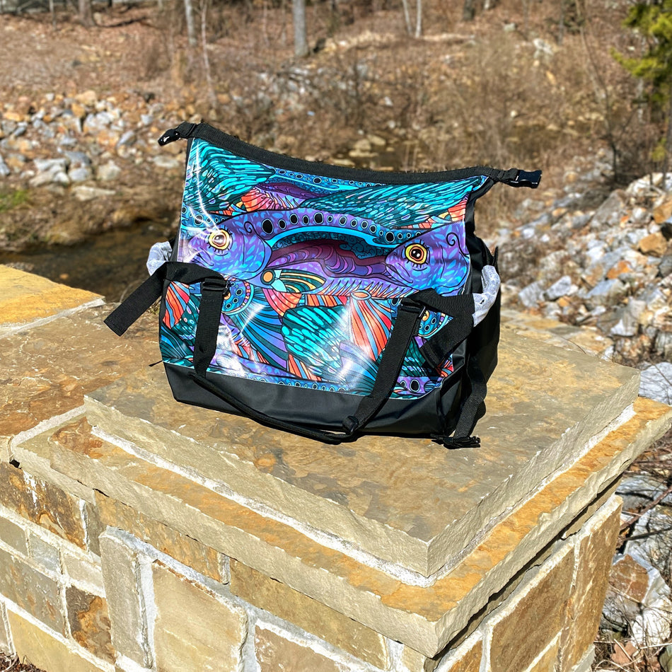 
                  
                    Groovy Grayling Waterproof Duffel - Fish On! Custom Rods
                  
                