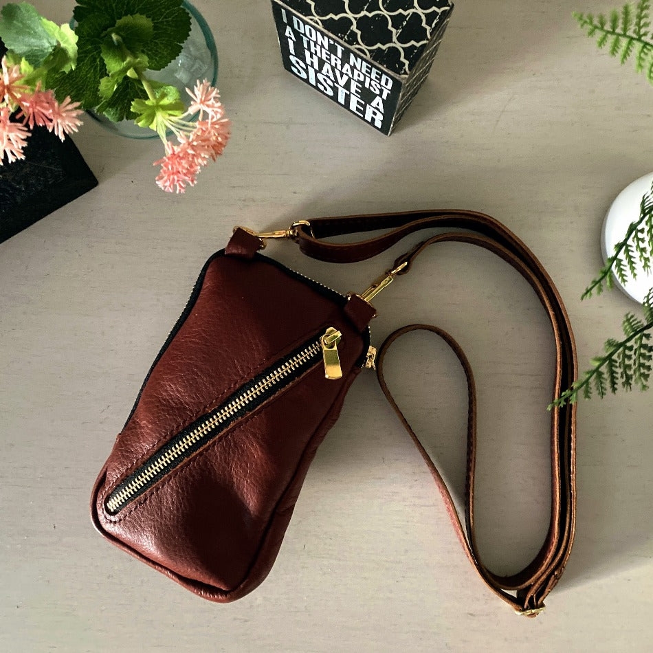 
                  
                    Route Small Leather Crossbody Bag - Outdoor! Dress Code
                  
                