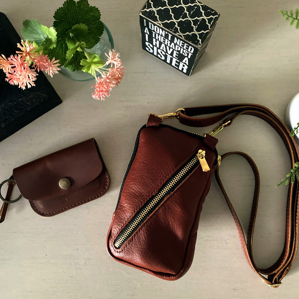
                  
                    Route Small Leather Crossbody Bag - Outdoor! Dress Code
                  
                