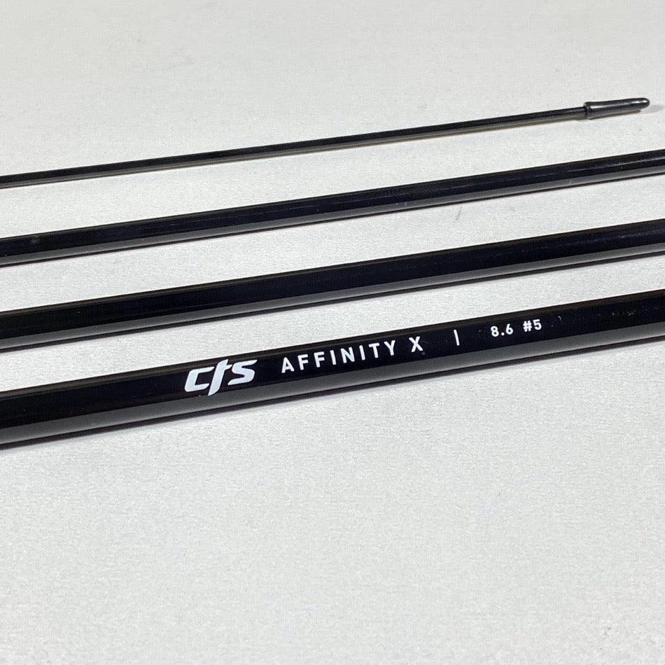Affinity X Jet Black 8'6" 5wt 4pc - Fish On! Custom Rods