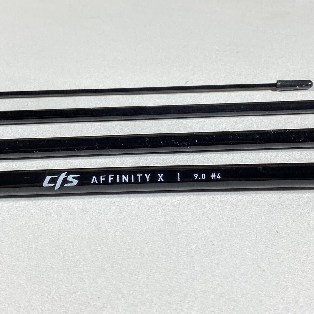 Affinity X Jet Black 9'0" 4wt 4pc - Fish On! Custom Rods