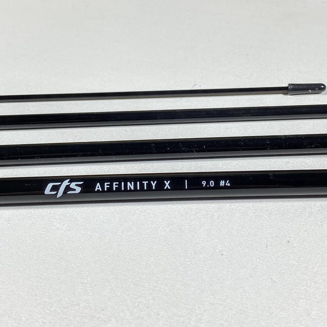 Affinity X Jet Black 9'0" 4wt 4pc - Fish On! Custom Rods