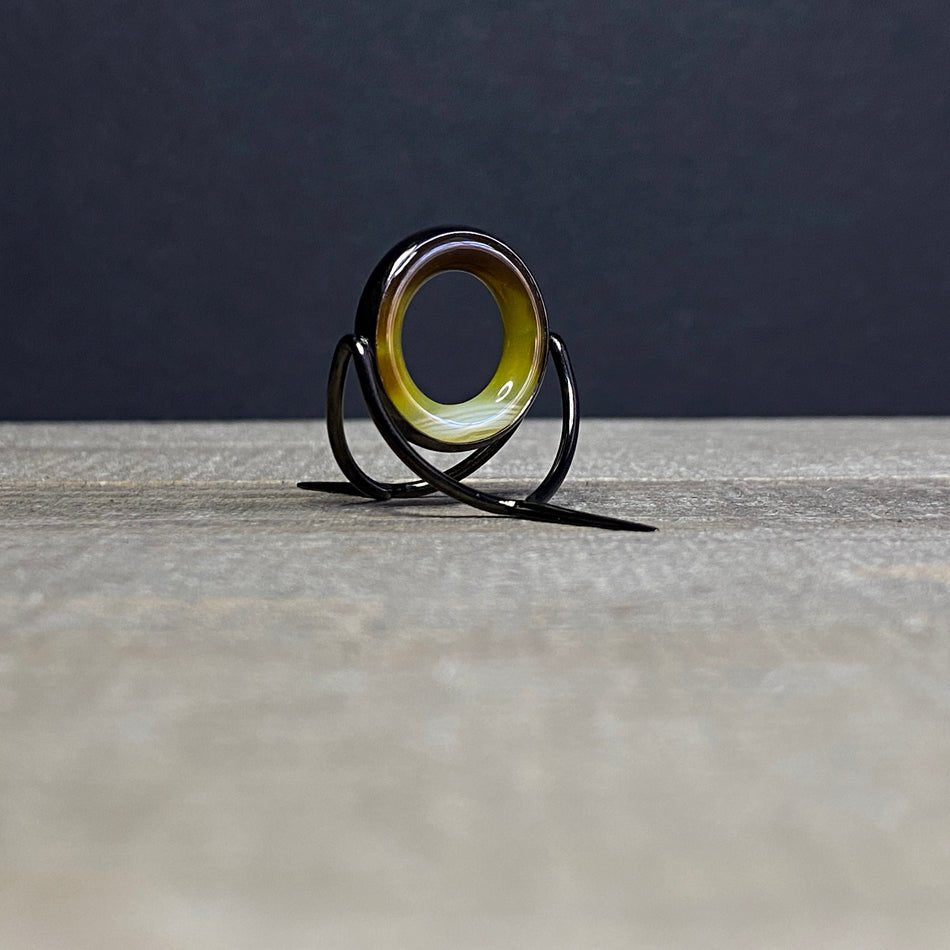 Agate Stripping Guide 20mm Black Nickel - Fish On! Custom Rods