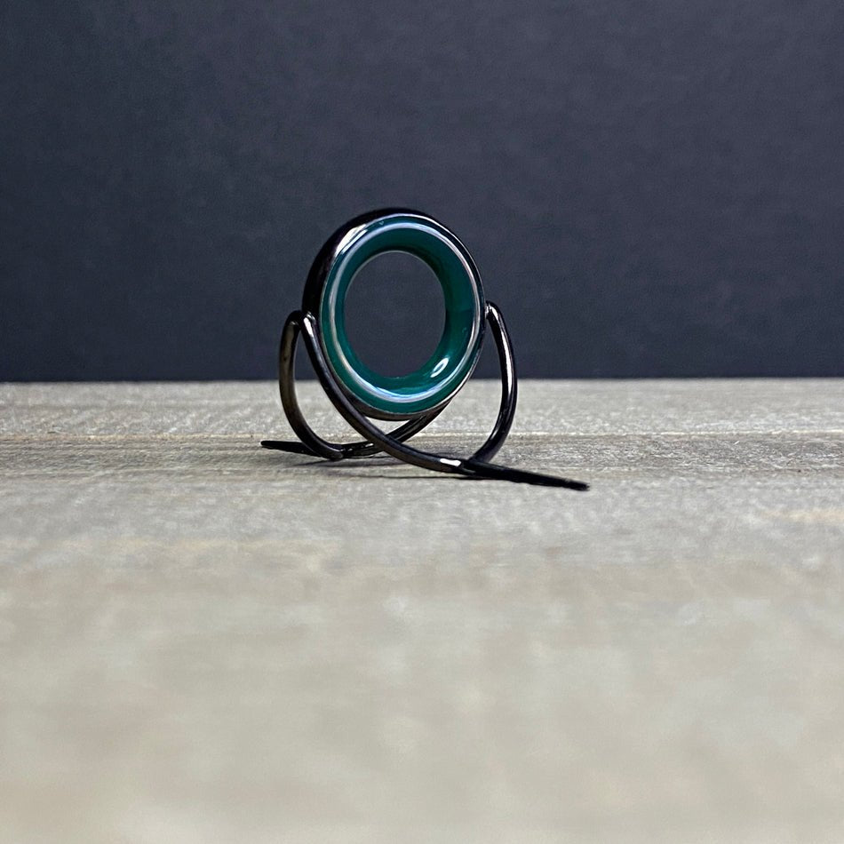 Agate Stripping Guide 20mm Black Nickel - Fish On! Custom Rods