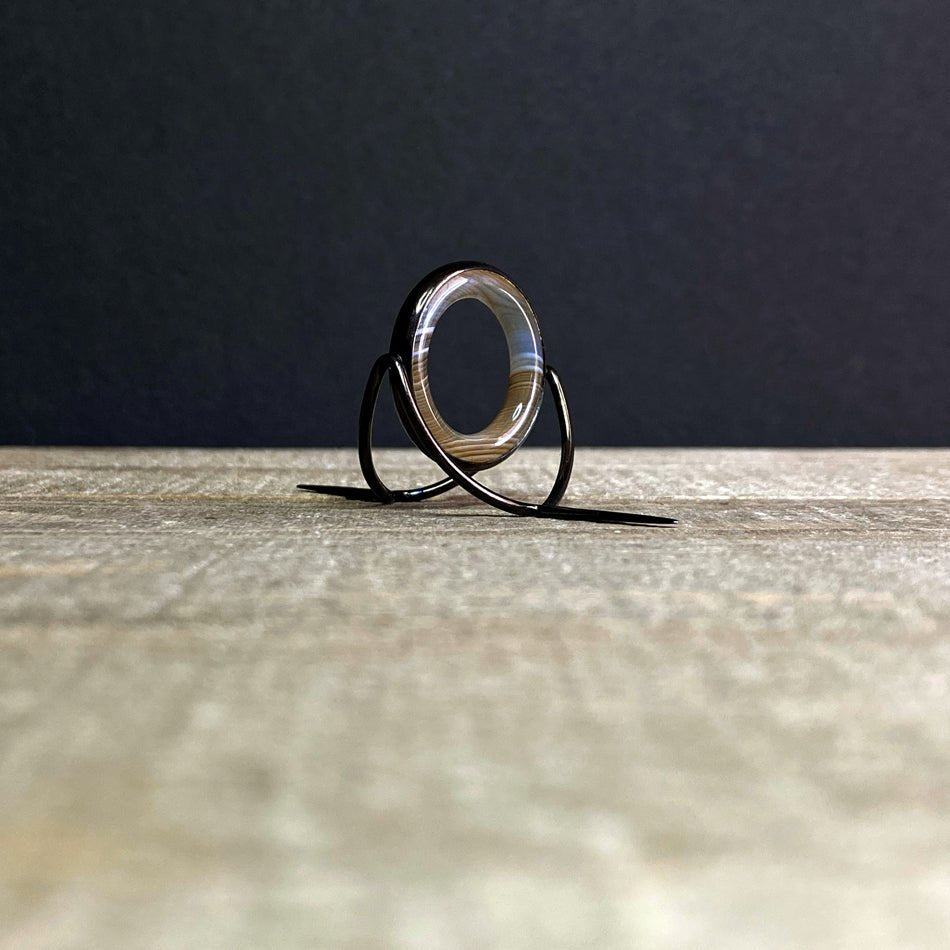 Agate Stripping Guide 24mm Black Nickel - Fish On! Custom Rods