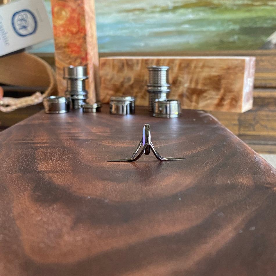 Agate Stripping Guides 12mm Black Nickel - Fish On! Custom Rods