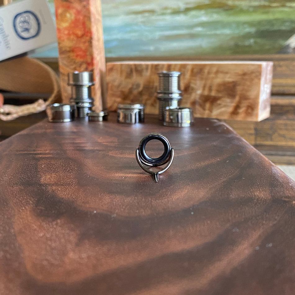 Agate Stripping Guides 12mm Black Nickel - Fish On! Custom Rods