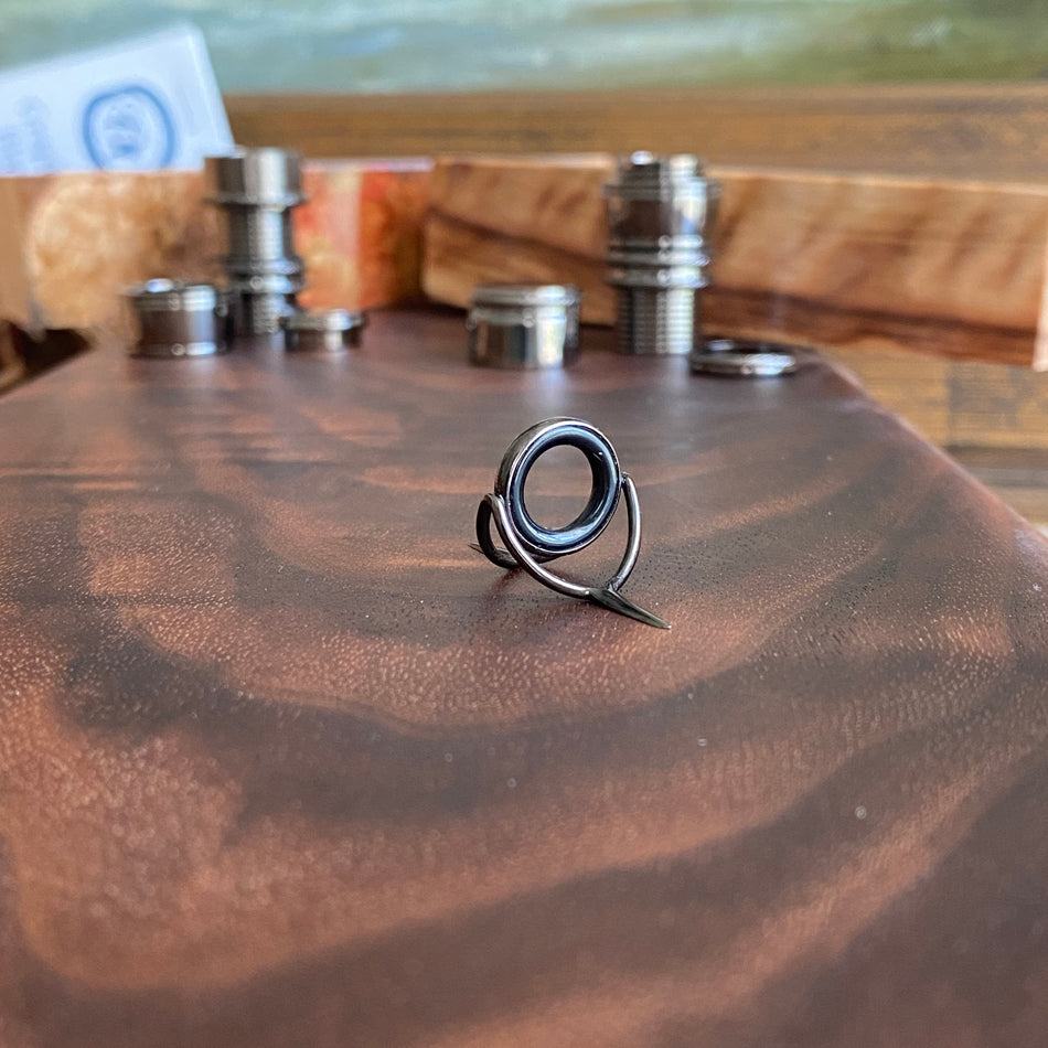 Agate Stripping Guides 12mm Black Nickel - Fish On! Custom Rods