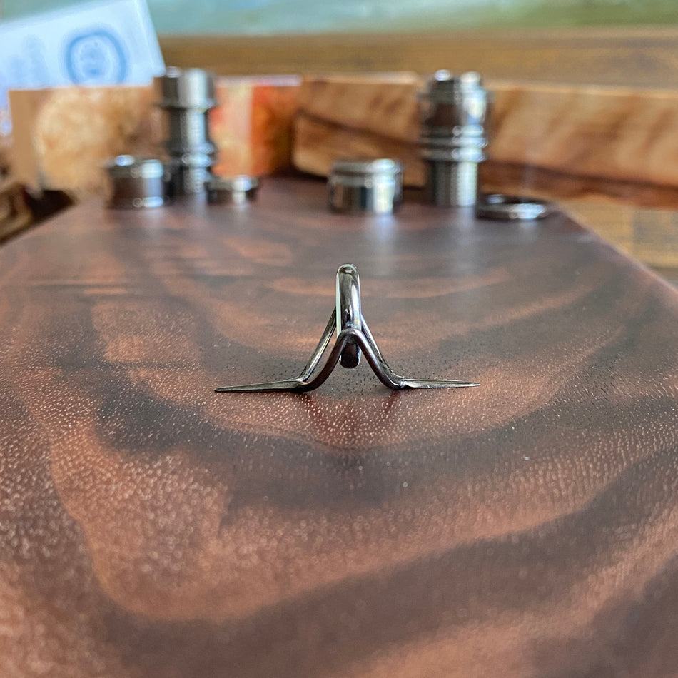 Agate Stripping Guides 12mm Black Nickel - Fish On! Custom Rods