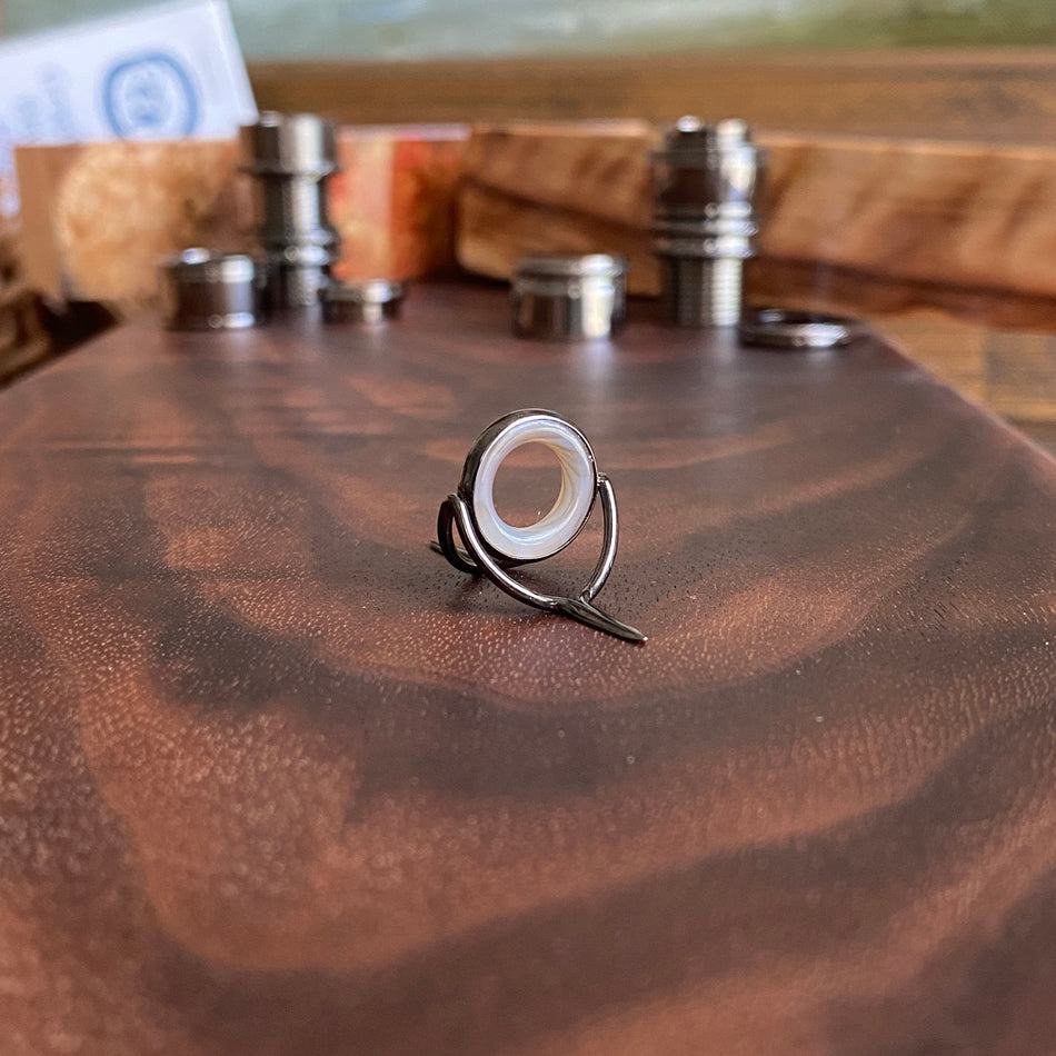 Agate Stripping Guides 12mm Black Nickel - Fish On! Custom Rods