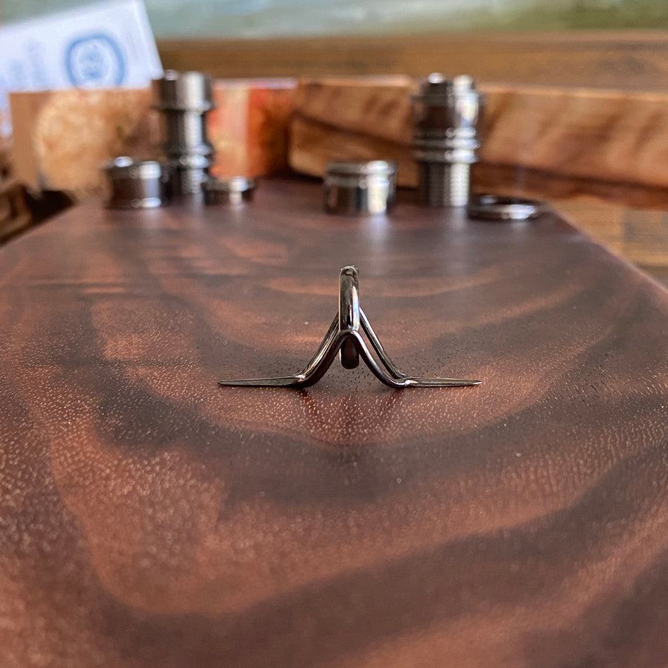 Agate Stripping Guides 12mm Black Nickel - Fish On! Custom Rods