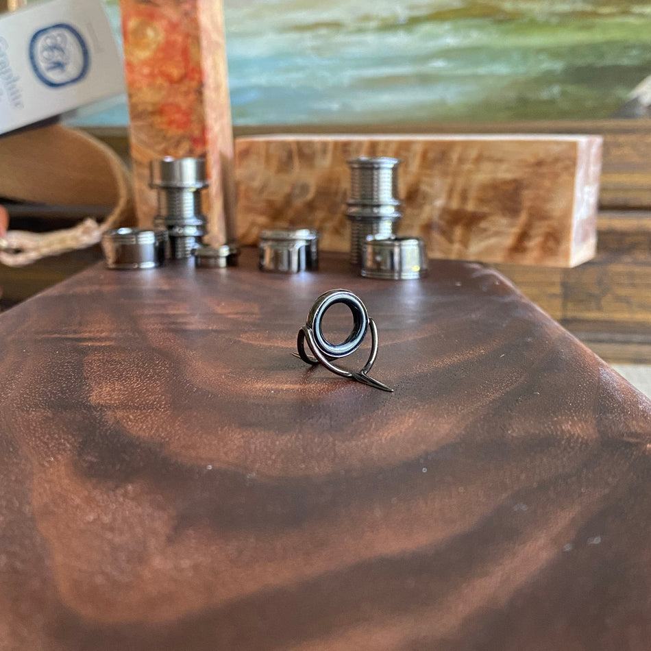 Agate Stripping Guides 12mm Black Nickel - Fish On! Custom Rods