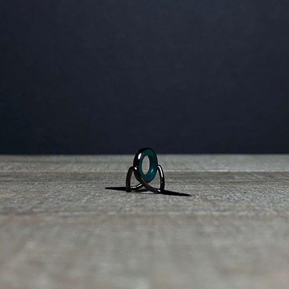 Agate Stripping Guides 9mm Black Nickel - Fish On! Custom Rods