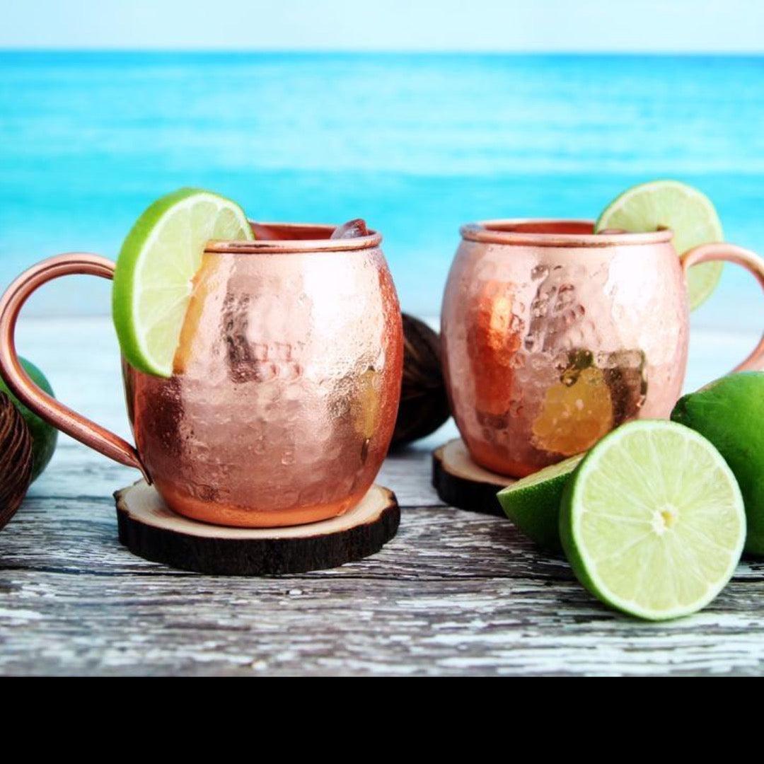 Barrel Hammered Copper Cup - Fish On! Custom Rods