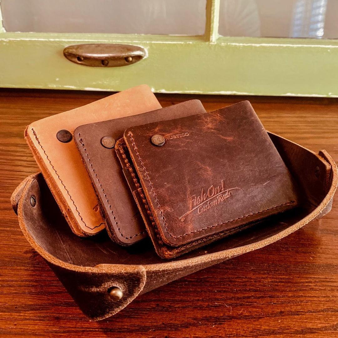 Basin Leather Catch - All - Stylish Storage Solution - Fish On! Custom Rods