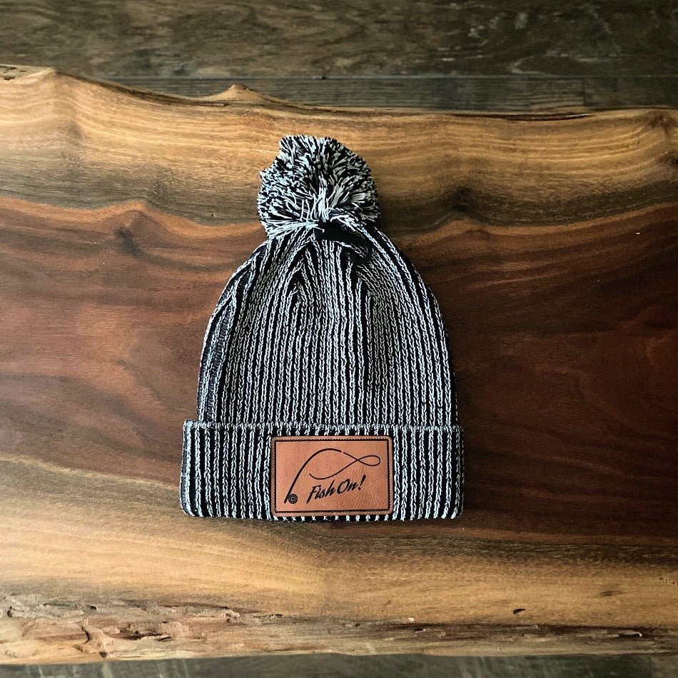 Beanie Vertical Cuff/Pom - Fish On! Custom Rods