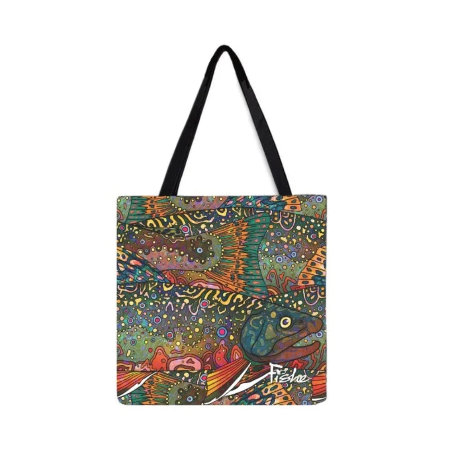 Brookie Canvas Tote - Fish On! Custom Rods