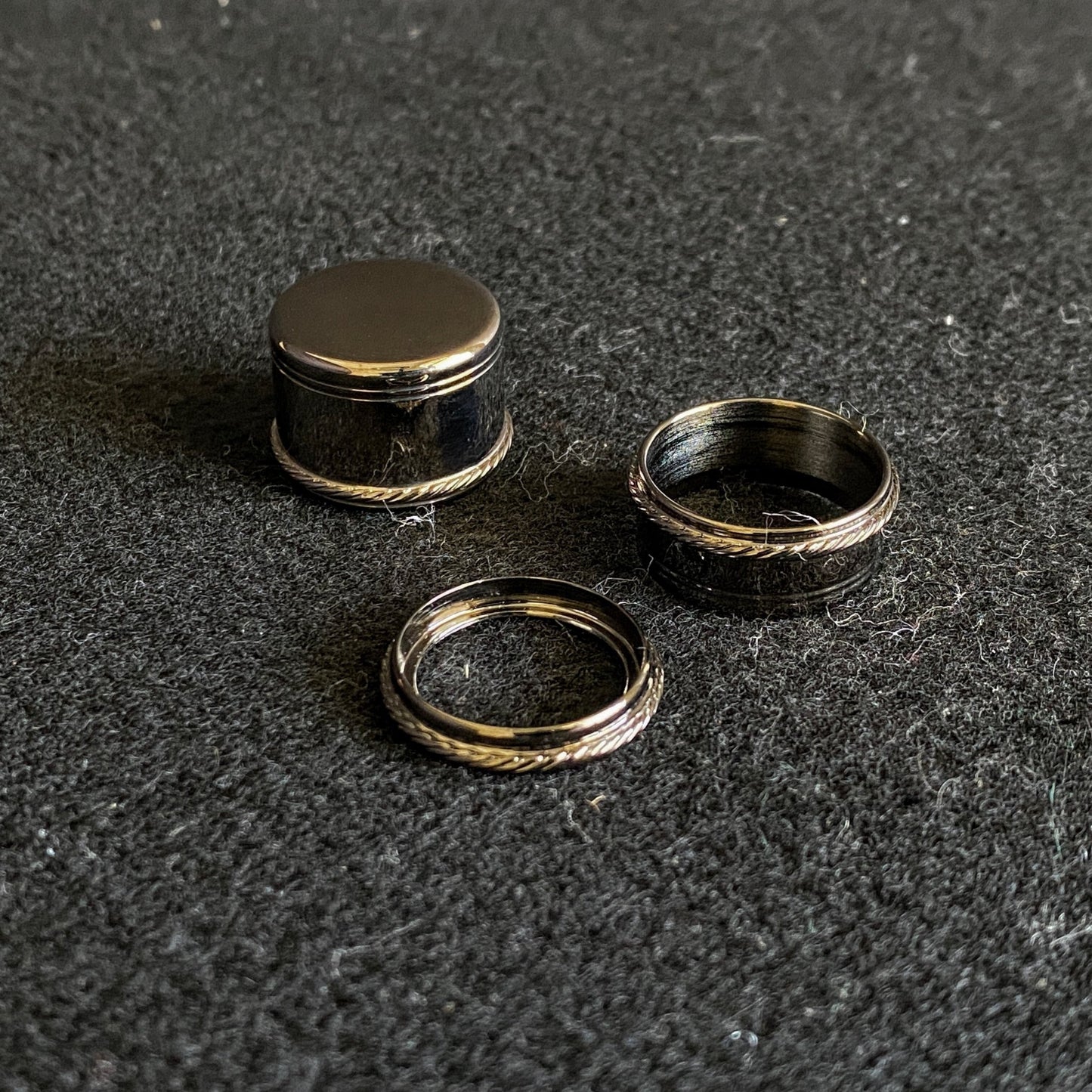 Cap and Slide Ring Black Nickel - Fish On! Custom Rods