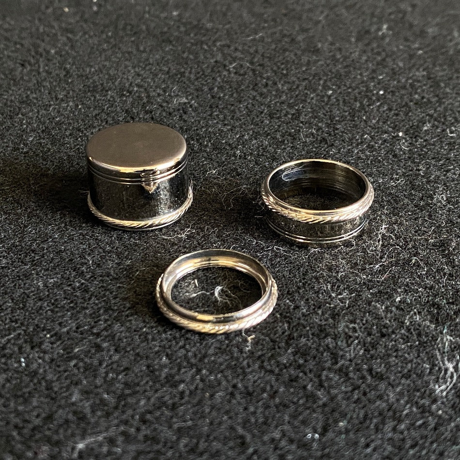 Cap and Slide Ring Nickel Silver - Fish On! Custom Rods