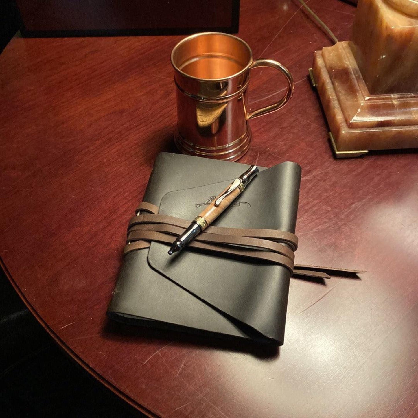 Courier Leather Journal - Fish On! Custom Rods