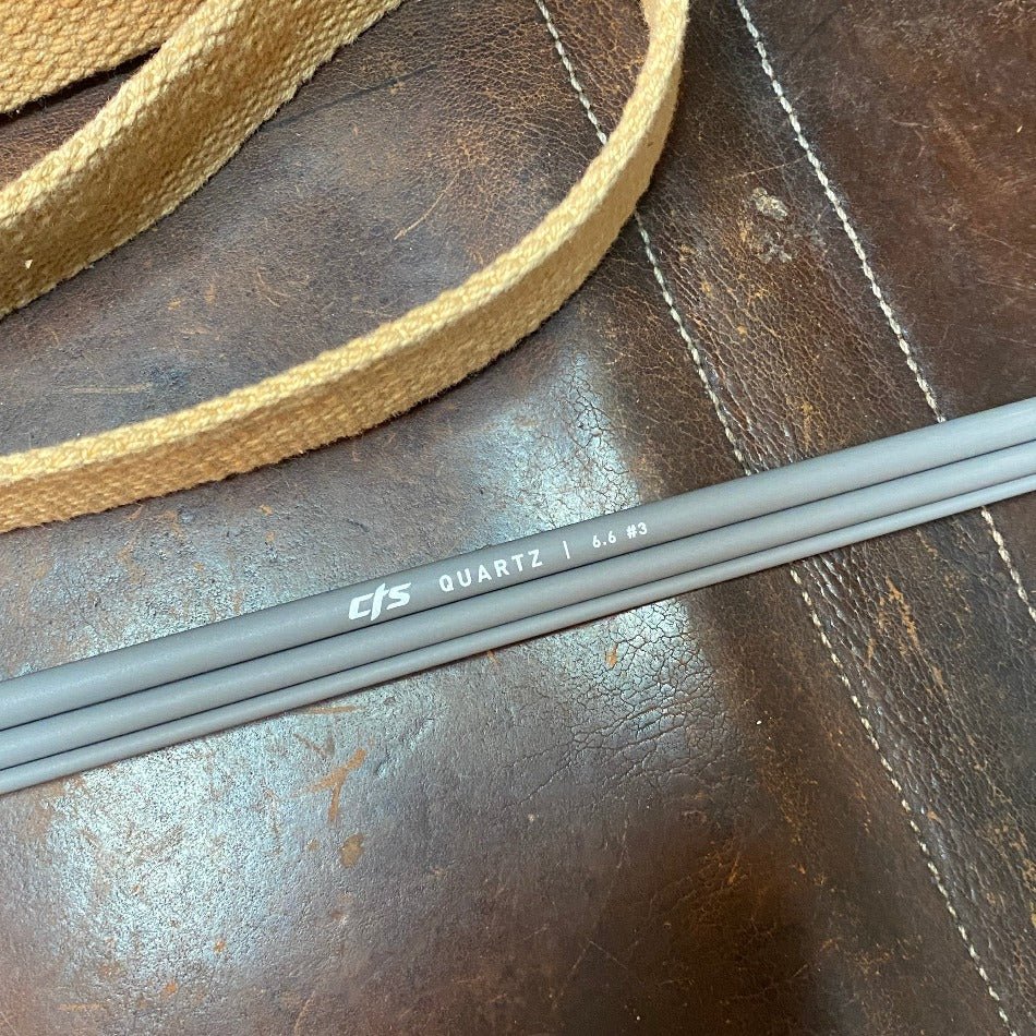 CTS CRYSTALGLASS™ 6’ 6” 3wt 3pc Satin Space Grey - Fish On! Custom Rods