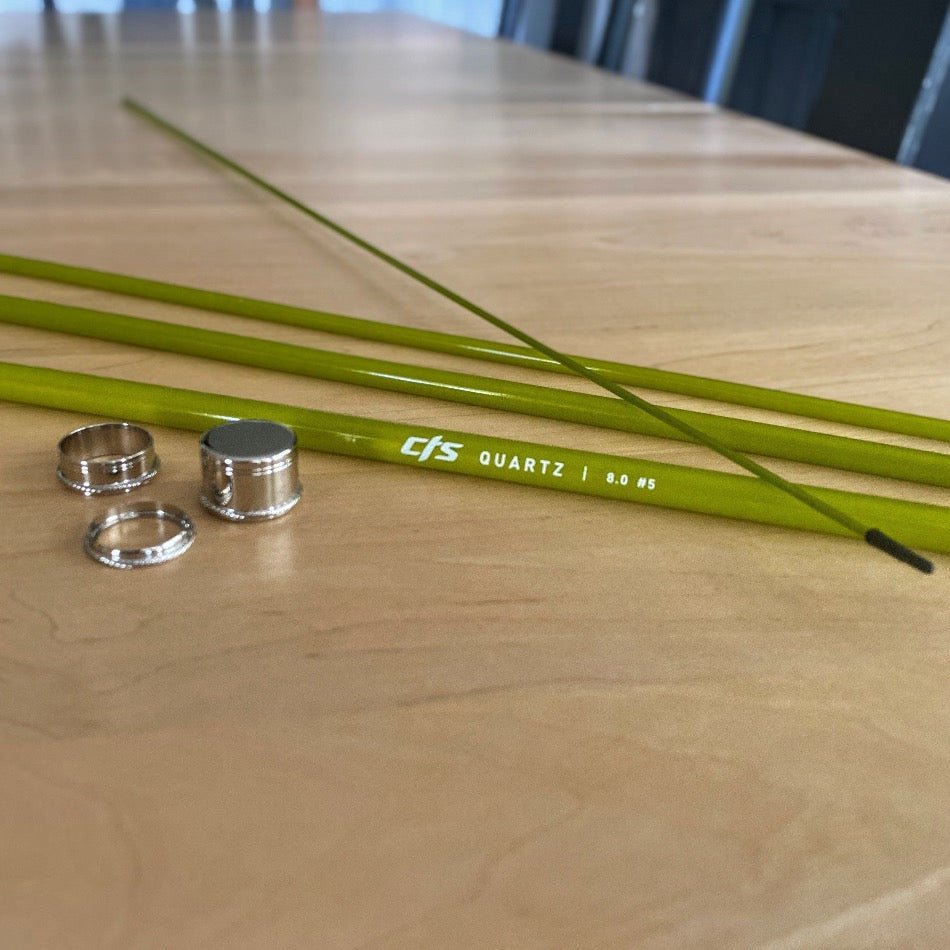 CTS CRYSTALGLASS™ 8' 5wt 4pc Golden Olive - Fish On! Custom Rods