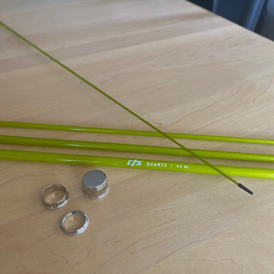 CTS CRYSTALGLASS™ 8' 5wt 4pc Golden Olive - Fish On! Custom Rods