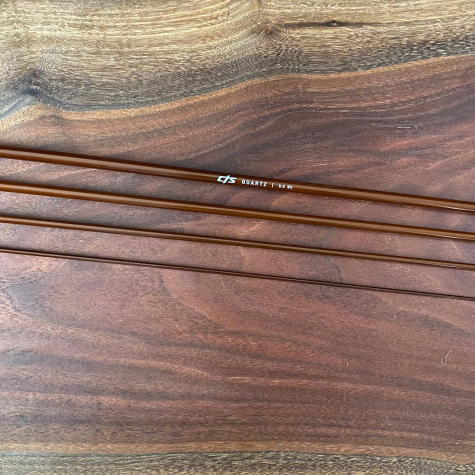 CTS CRYSTALGLASS™ 8' 5wt 4pc Golden Tea - Fish On! Custom Rods
