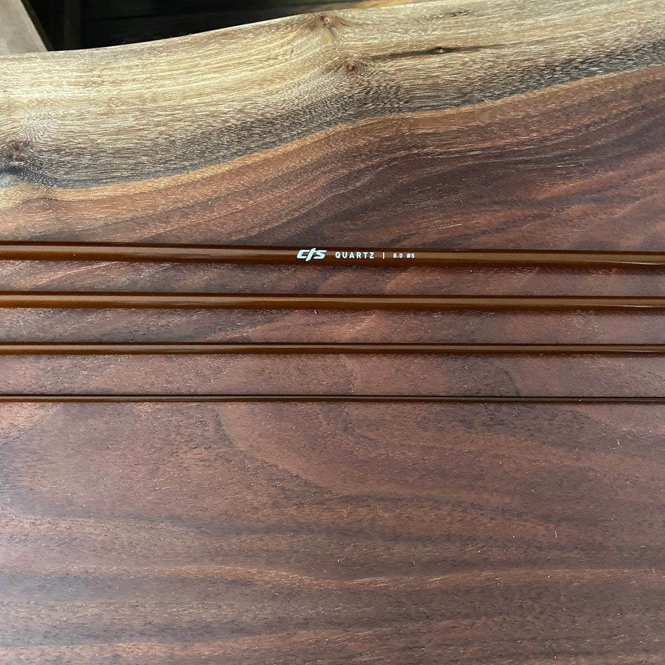 CTS CRYSTALGLASS™ 8' 5wt 4pc Golden Tea - Fish On! Custom Rods