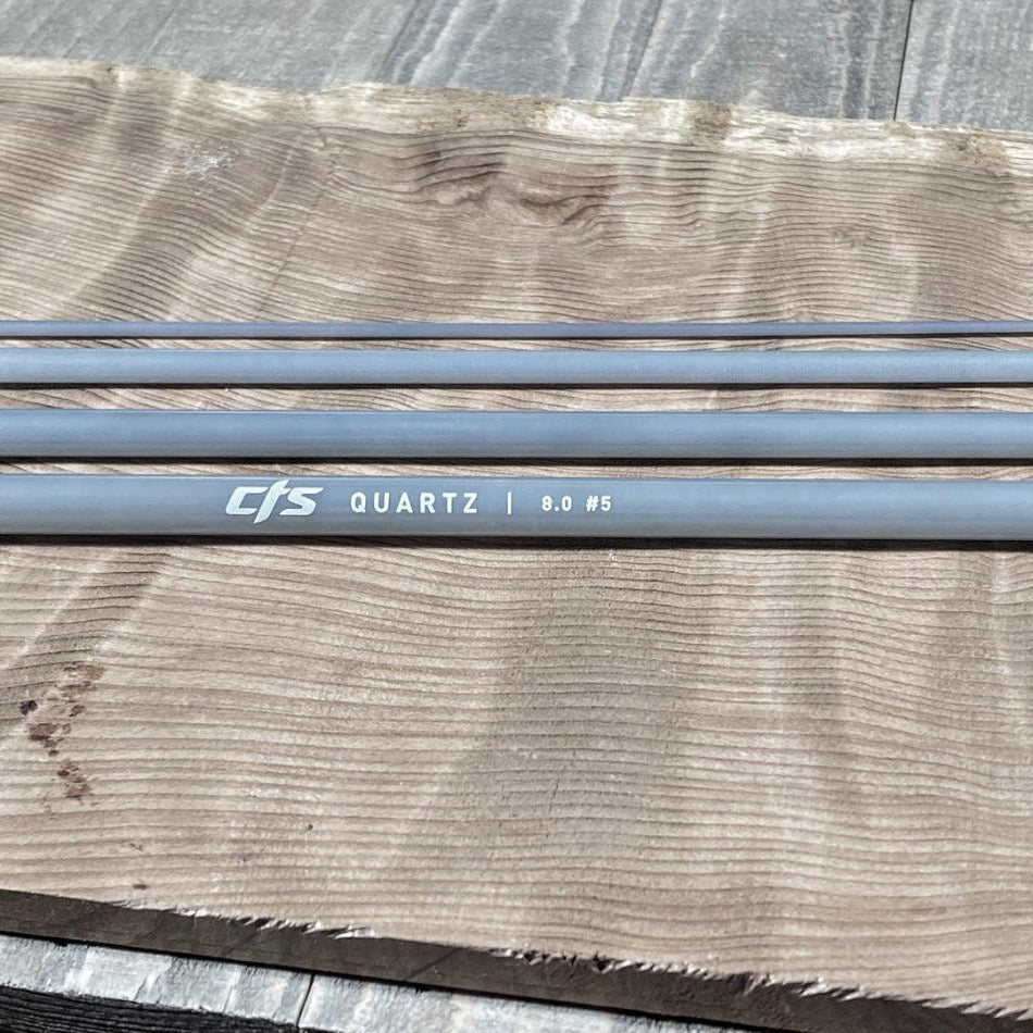 CTS CRYSTALGLASS™ 8'0" 5wt 4pc Smoke - Fish On! Custom Rods