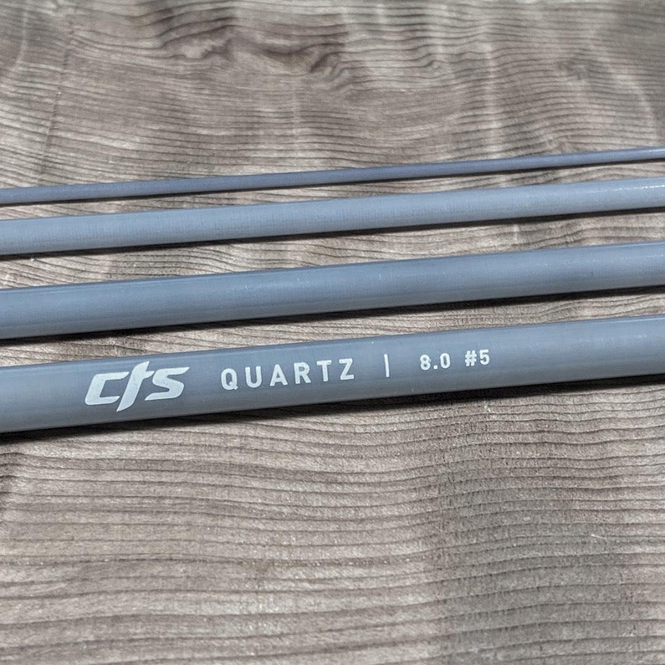 
                  
                    CTS CRYSTALGLASS™ 8'0" 5wt  4pc Smoke - Fish On! Custom Rods
                  
                