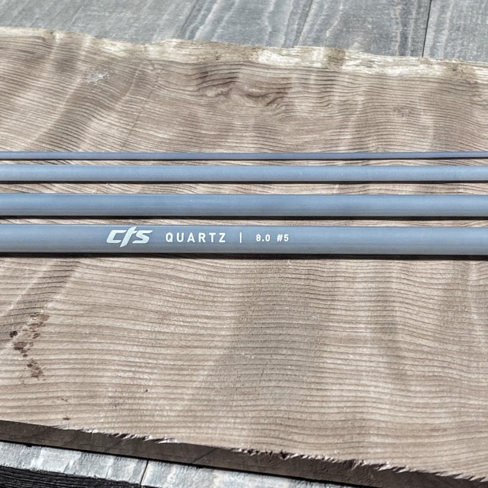 
                  
                    CTS CRYSTALGLASS™ 8'0" 5wt  4pc Smoke - Fish On! Custom Rods
                  
                