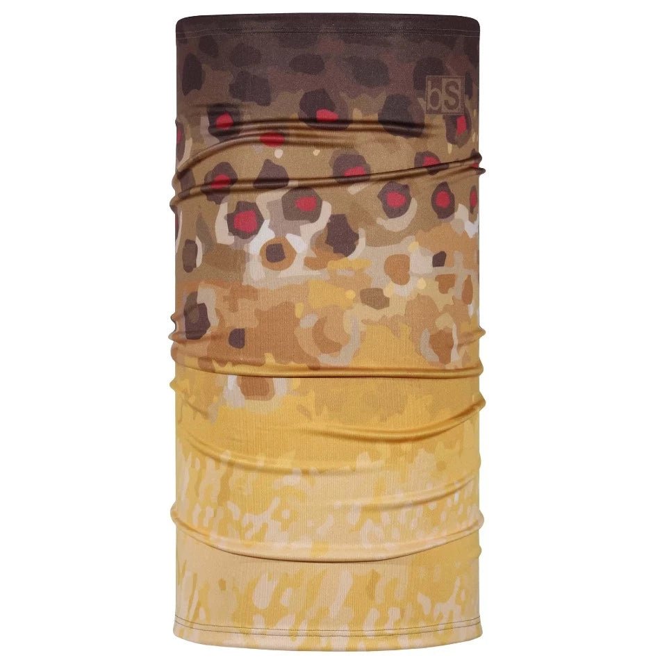 Daily Tube - Brown Trout - Ultimate UV Protection Neck Gaiter for Outdoors - Fish On! Custom Rods