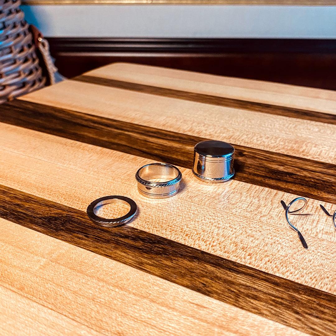 Down Lock Slide Band - Bright Nickel - 640 - Fish On! Custom Rods