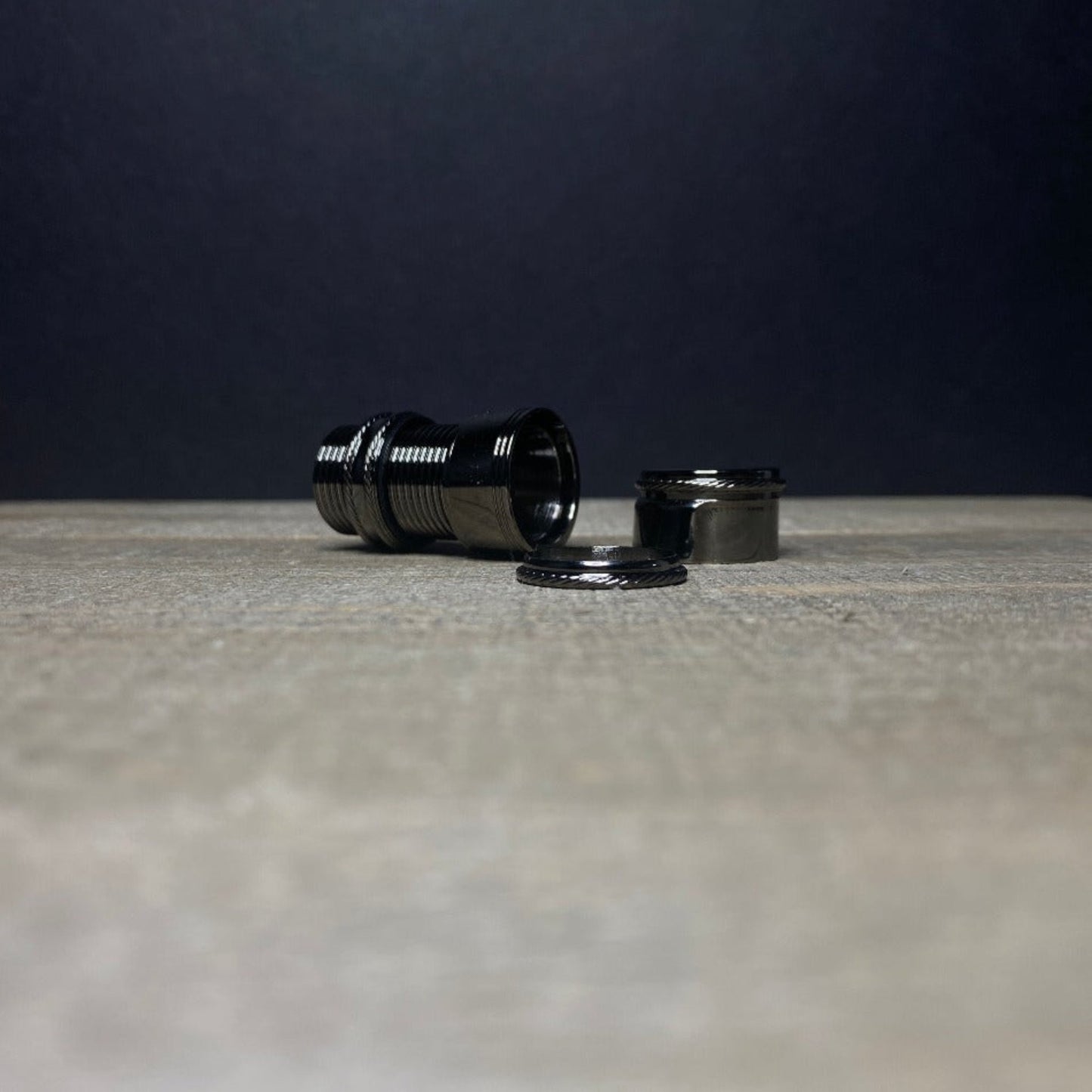 Down Locking Thread Barrel .705 - Black Nickel Aluminum - Fish On! Custom Rods