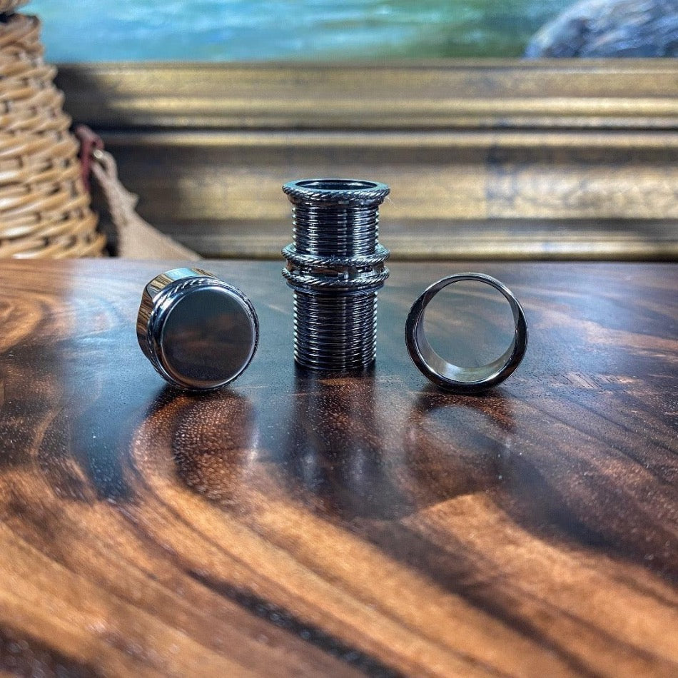 Down Locking Thread Barrel .705 - Black Nickel - Fish On! Custom Rods