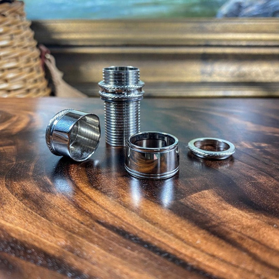Down Locking Thread Barrel .705 - Bright Nickel - Fish On! Custom Rods