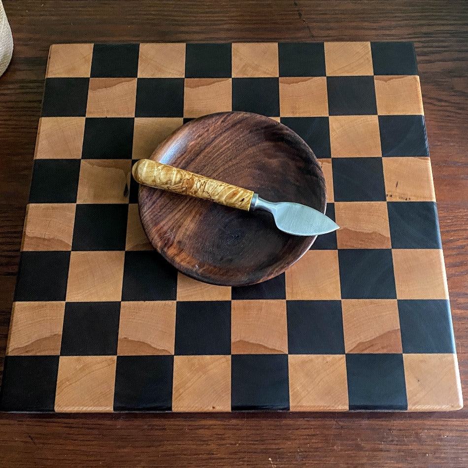 End Grain Cutting Board - Fish On! Custom Rods