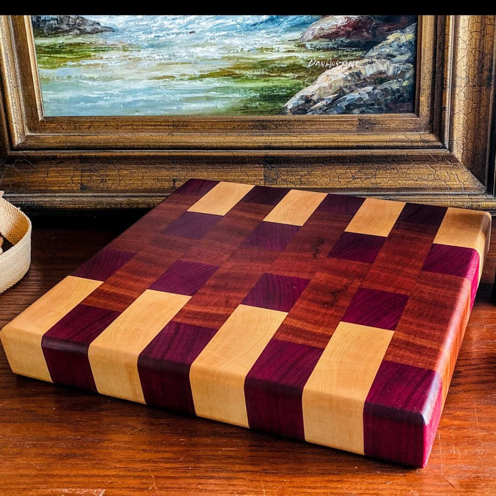 
                  
                    End Grain Cutting Board - Fish On! Custom Rods
                  
                