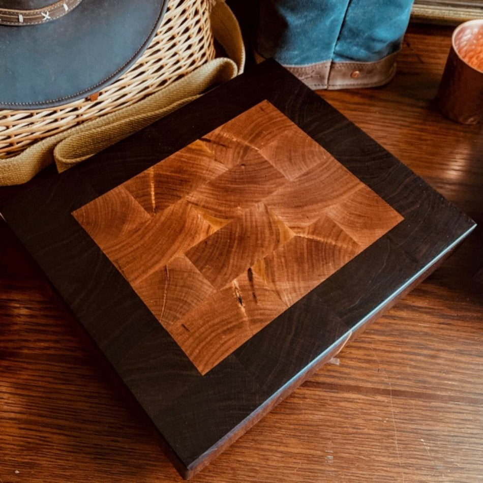 
                  
                    End Grain Cutting Board - Fish On! Custom Rods
                  
                