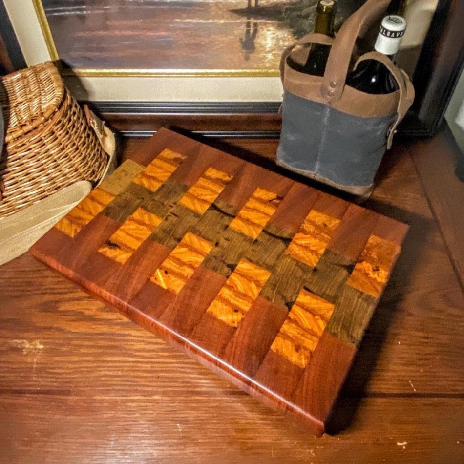 
                      
                        End Grain Cutting Board - Fish On! Custom Rods
                      
                    