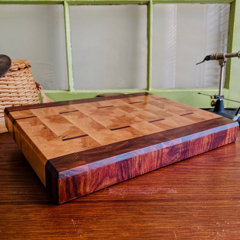 
                  
                    End Grain Cutting Board - Fish On! Custom Rods
                  
                