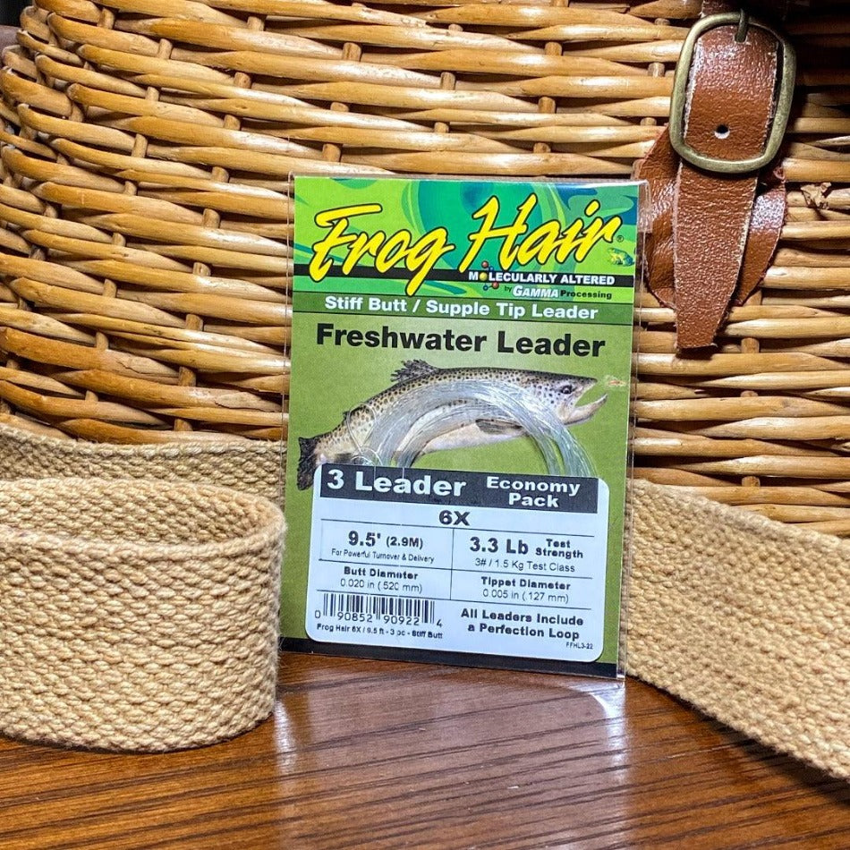 
                  
                    FrogHair Leaders - Stiff Butt (3pk) - Fish On! Custom Rods
                  
                