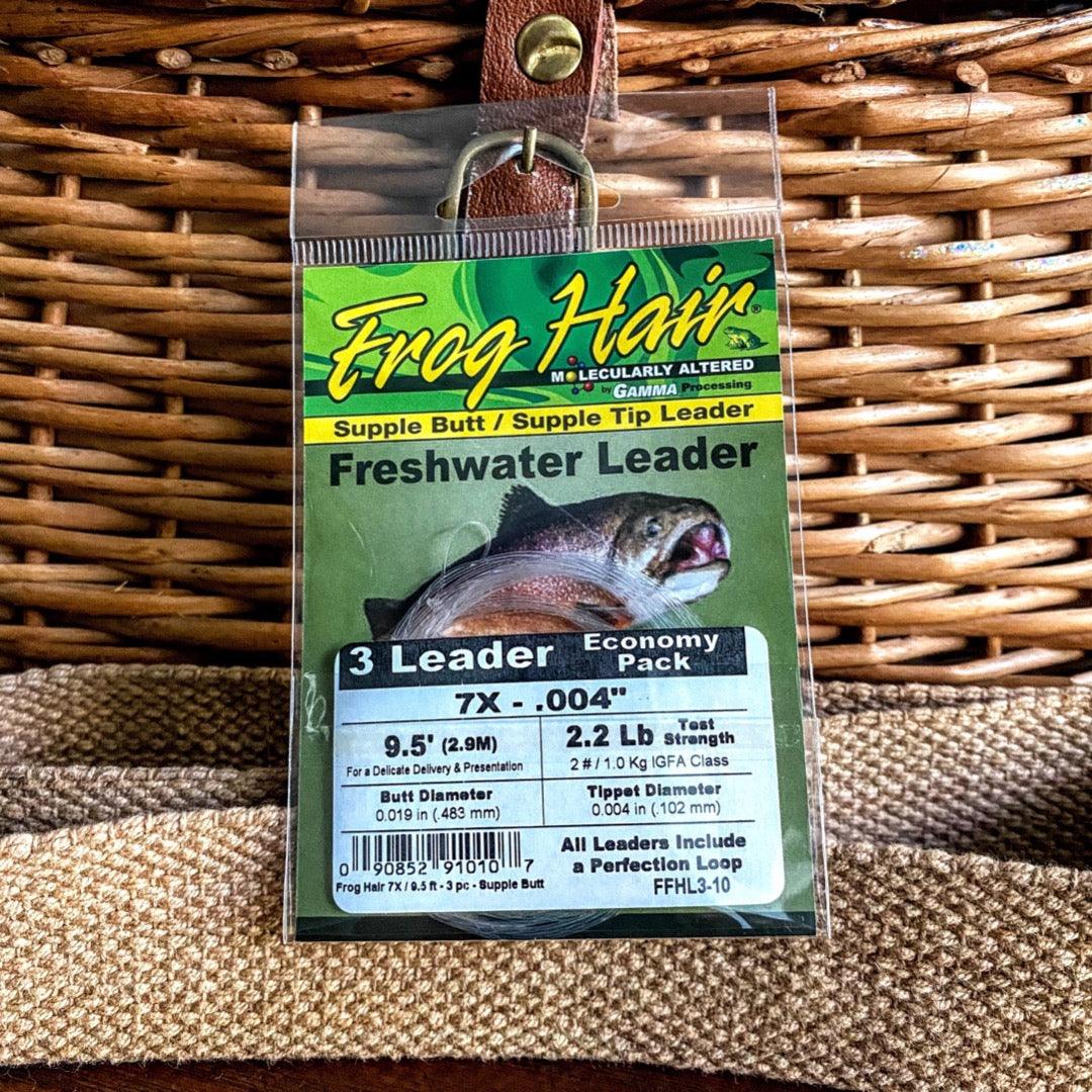 FrogHair Leaders - Supple Butt (3pk) | Premium Quality | Fly Fishing Essentials - Fish On! Custom Rods