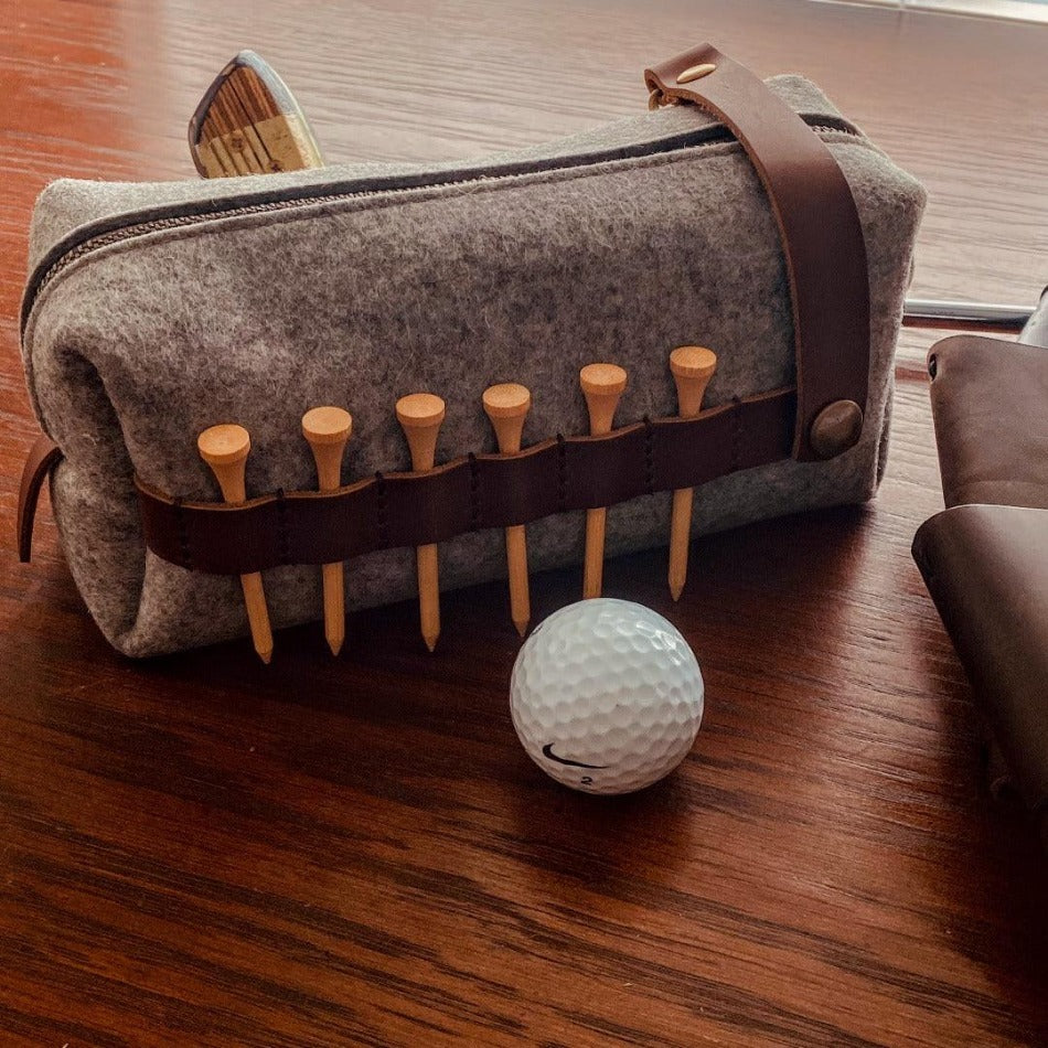 Golf Accessory Wool Pouch - Fish On! Custom Rods
