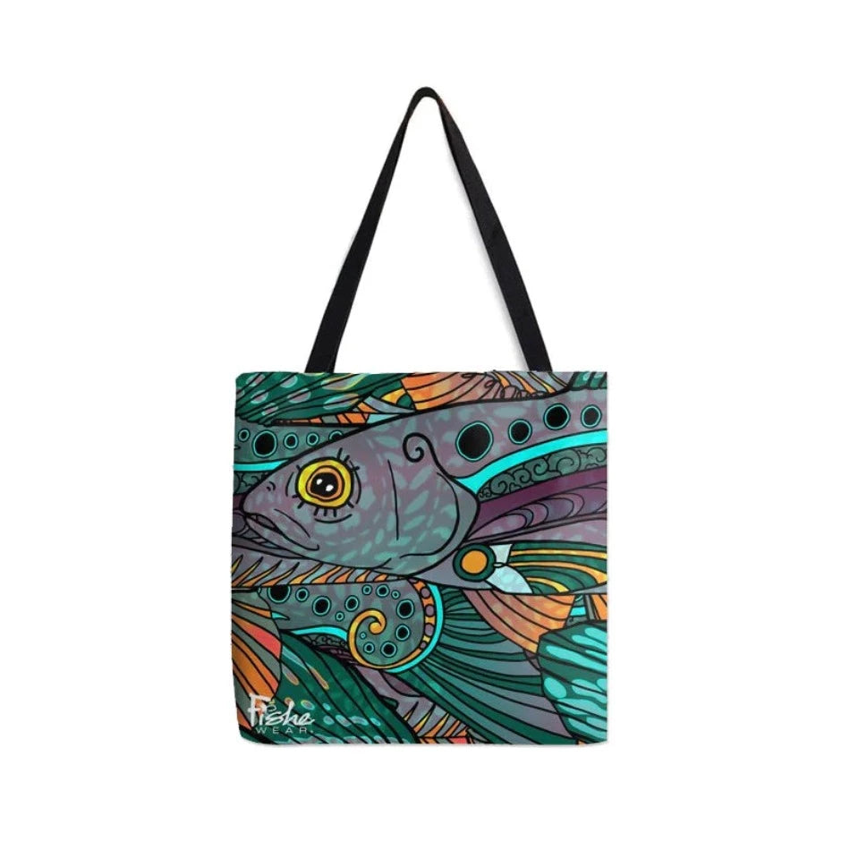 Outdoor Dress Code - Groovy Grayling Canvas Tote