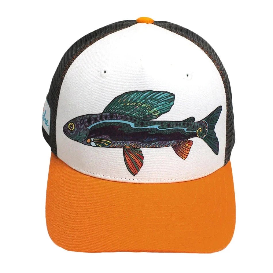 Groovy Grayling Trucker Hat - Fish On! Custom Rods