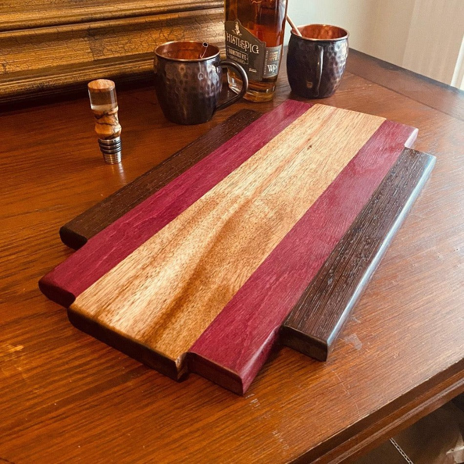 Handcrafted Charcuterie Board - Fish On! Custom Rods