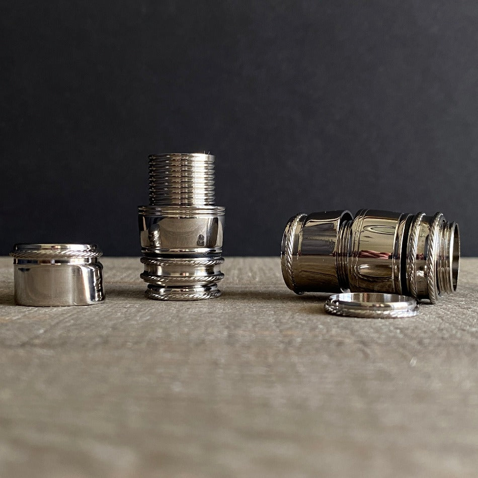 
                  
                    Down Locking Thread Barrel .640 - Bright Nickel Aluminum - Fish On! Custom Rods
                  
                