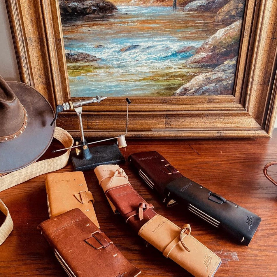 
                  
                    Leather Book of Flies - Fish On! Custom Rods
                  
                